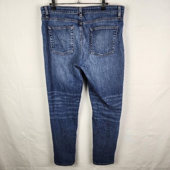 Eileen Fisher Straight Leg Jeans Size 10 Organic Cotton - Picture 2 of 6